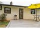 Outdoor area has a patio, grill, and small table with umbrella at 706 Annieline Dr, Shelby, NC 28152