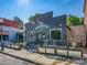 The Haberdish restaurant has a sleek gray exterior, and stylish outdoor seating at 925 E 35Th St, Charlotte, NC 28205