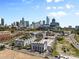 Aerial view featuring the Charlotte skyline including Bank of America Stadium and surrounding buildings at 925 Westmere Ave, Charlotte, NC 28208