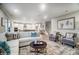 Spacious living area with modern furnishings, an open layout, and stylish decor at 9957 Cask Way, Huntersville, NC 28078