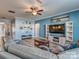 Inviting living room featuring comfortable seating, modern decor, and an entertainment center at 12848 Mustang Dr, Midland, NC 28107