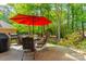 Outdoor patio with seating area, perfect for enjoying the lush surroundings at 4599 Rustling Woods Dr, Denver, NC 28037