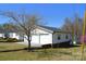 Detached two car garage at the side of a home at 648 Dobson Farm Rd, Statesville, NC 28625