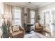 Cozy living room with two chairs, neutral decor, and plenty of natural light at 7215 Meyer Rd, Fort Mill, SC 29715