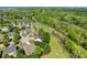 A lovely neighborhood featuring green trees with a backyard bordering natural beauty with a distant cityscape at 722 Sandy Green Ct, Fort Mill, SC 29715