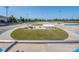 Aerial view of a sports park with a central track, stadium seating, and well-maintained grounds at 815 Digby Rd, Rock Hill, SC 29730