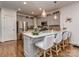 A modern kitchen with stainless steel appliances and a center island with seating at 815 Digby Rd, Rock Hill, SC 29730