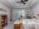 The main bedroom offers great natural light, carpeted floors and neutral paint at 815 Digby Rd, Rock Hill, SC 29730