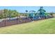 A community playground with green and blue play equipment at 815 Digby Rd, Rock Hill, SC 29730