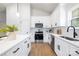 Modern kitchen featuring white cabinets, stainless steel appliances, and sleek finishes, offering style and functionality at 1026 Dooley Dr, Charlotte, NC 28227
