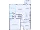 Detailed first floor plan of the home with dimensions for each room at 1282 Kindness Nw Ct, Concord, NC 28027