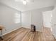 Neutral bedroom with wood floor and ceiling fan at 14802 Rolling Sky Dr, Charlotte, NC 28273
