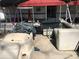 Comfortable seating on this pontoon boat, perfect for enjoying scenic boat rides at 149 Deer Park Rd # D26/27, Mount Gilead, NC 27306