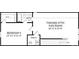 Floor plan of the upper level, with a bedroom, bathroom and finished attic space at 2041 Mantle Ridge Dr, Indian Trail, NC 28079