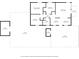 Floor plan of home showing layout, room sizes, and placement of bedrooms, living spaces, and utility areas at 207 N Sims St, Kings Mountain, NC 28086