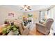 Comfortable living space with lots of seating, a fireplace, and an abundance of natural light at 207 N Sims St, Kings Mountain, NC 28086