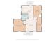 Detailed floor plan showcasing the layout with kitchen, bedrooms, bath, and living room dimensions at 2300 Kennesaw Dr, Charlotte, NC 28216
