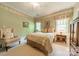 Guest bedroom with light-green walls, carpet, and two windows with natural light at 4646 Eagle Pointe Ct, Denver, NC 28037