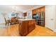 Well-designed kitchen with island, stainless steel appliances, and view to the dining room at 4646 Eagle Pointe Ct, Denver, NC 28037