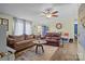 Spacious living room with a rustic coffee table and comfortable sofas at 4793 Appaloosa Ln, Maiden, NC 28650