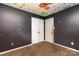 Bedroom featuring unique ceiling art and closet at 518 W Westview St, Gastonia, NC 28052