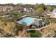 Overhead view of the community pool, clubhouse, and recreation area, a resident's paradise at 7262 April Mist Trl, Huntersville, NC 28078