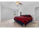 Bright bedroom with a ceiling fan and plush carpet at 109 Landon Ct, Shelby, NC 28152