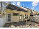 View of the backyard with a small patio and siding at 11929 Kings Castle Ct, Charlotte, NC 28277
