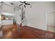 Bright and airy living room with high ceilings, hardwood floors, and an open layout at 11929 Kings Castle Ct, Charlotte, NC 28277