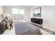 Light, bright bedroom featuring a modern cabinet and stylish decor at 124 N Shayna Rd, Troutman, NC 28166