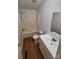 Cozy bathroom with tub and shower combination and single sink vanity at 1524 J Rhyne Reep Rd, Vale, NC 28168