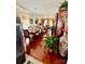 A beautifully appointed dining room featuring a long table and elegant chandelier at 16306 Hayfield Rd, Charlotte, NC 28213