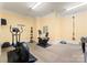 Spacious gym featuring various equipment, providing a convenient fitness space at 18420 Rosapenny Rd, Charlotte, NC 28278