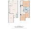 Detailed floor plan showcasing layout of rooms, including kitchen, bedrooms, and living spaces at 2240 Kensington Station Pkwy, Charlotte, NC 28210
