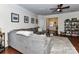 Spacious living room with a comfortable gray sectional sofa and modern decor at 2240 Kensington Station Pkwy, Charlotte, NC 28210