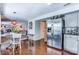 Bright kitchen with stainless steel appliances, hardwood floors, and an open layout at 2243 Flint Glenn Ln, Charlotte, NC 28262