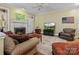 Inviting living room with a fireplace and comfortable seating at 3600 Castellaine Dr, Charlotte, NC 28226