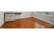 Bedroom offers natural light, hardwood floors and a built-in desk and cabinets at 5032 Eagles Crest Ln, Gastonia, NC 28056