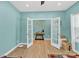Office area with bright light, French doors and wood flooring at 7278 Waterwheel St, Concord, NC 28025