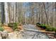 Community Waterfront Park with stone-lined path, picnic tables, and mature trees at 8172 Summit Ridge Dr, Catawba, NC 28609