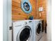 Convenient laundry room equipped with modern washer and dryer units at 8172 Summit Ridge Dr, Catawba, NC 28609