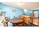 Cozy eat-in dining area featuring a wooden table set and an open layout at 87 Green Meadows Dr, Taylorsville, NC 28681
