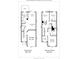 Detailed floor plan showcasing the layout of the first and second floors, including the kitchen, bedrooms, and garage at 9035 Bradstreet Commons Way, Charlotte, NC 28215