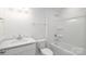 Full white bathroom with tub and shower combination at 115 S Shayna Rd, Troutman, NC 28166