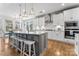 Bright, airy kitchen with a central island, counter seating, and modern appliances at 1274 Fishing Creek Rd # 134, Clover, SC 29710