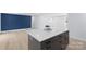 Kitchen island features a sleek white countertop with cabinets and drawers providing ample storage space at 1315 Vickie Ln, Matthews, NC 28104