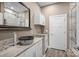 Stylish bathroom with a vessel sink, granite countertop, and modern finishes at 135 Frostcliff Ln, Mooresville, NC 28117