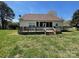 Spacious backyard featuring a large wooden deck, perfect for outdoor entertaining at 201 Fancy Lady Ct, York, SC 29745