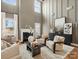 Bright and airy living room with a fireplace, high ceilings, and a seamless transition to the outdoor space at 2018 Puddle Pond Rd, Indian Trail, NC 28079