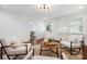 Cozy living area with hardwood floors, a decorative fireplace, and ample natural light at 2208 Bay St, Charlotte, NC 28205